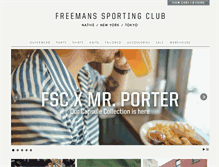 Tablet Screenshot of freemanssportingclub.com